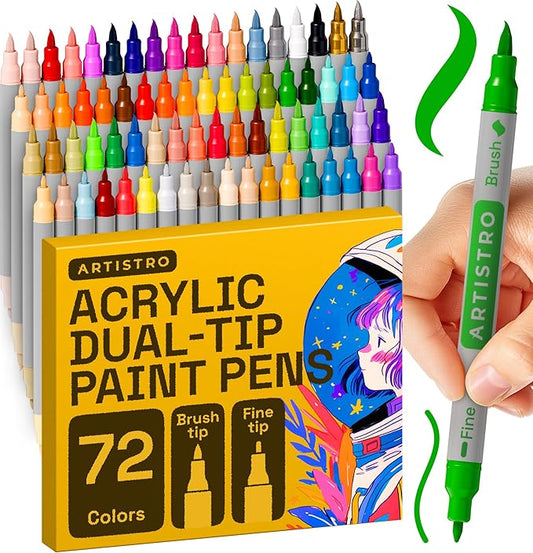 ARTISTRO 72 Acrylic Paint Markers by ARTISTRO
