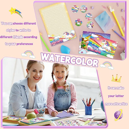 TaoBary 160 Pcs Stationery Paper Set 50 Double Sided Stationery Papers - Image 7
