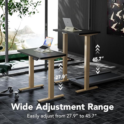 HUANUO 32" Small Electric Standing Desk Adjustable Height, 4 Memory Height - Image 3