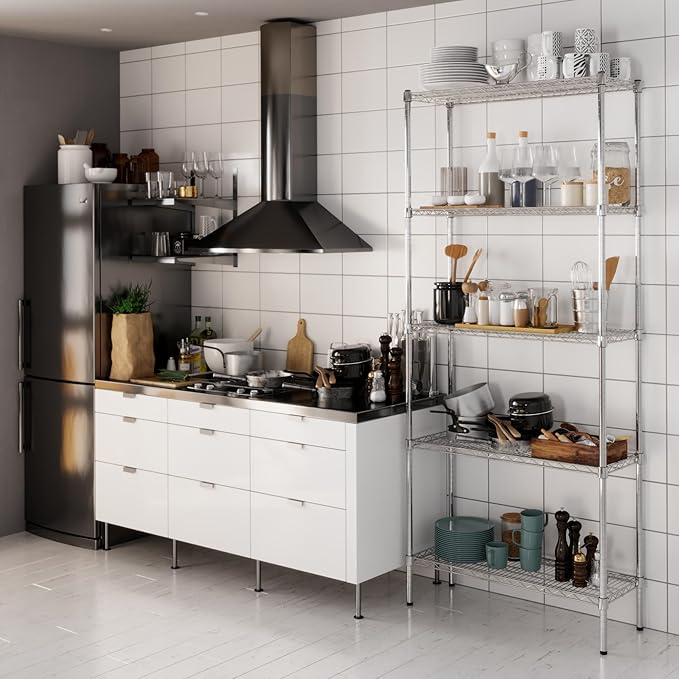 Regal Altair 14" Deep x 36" Wide x 86" Height Wire Shelving Kit | 5-Tier | NSF - Image 8