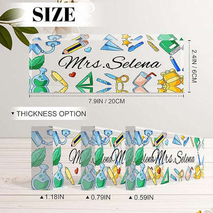 Personalized Name Plate for Desk, Custom Acrylic Desk Name Sign, Office - Image 3