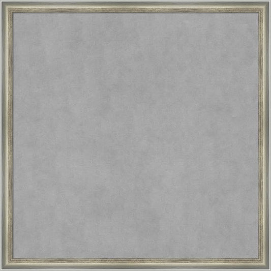 Amanti Art Silver Framed Magnetic Board 26x26 Medium Vision Board by AmantiArt