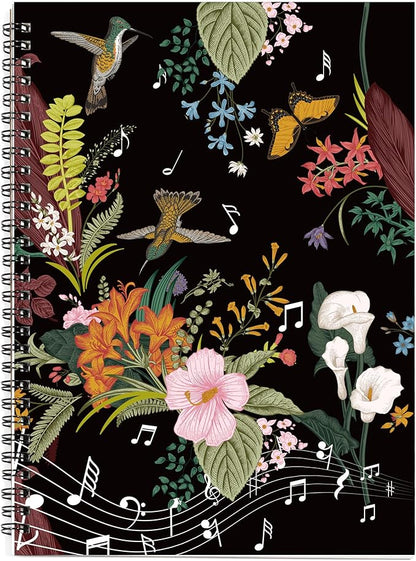 MAXCURY Blank Sheet Music Composition Manuscript Staff Paper Art Music Notebook by MAXCURY
