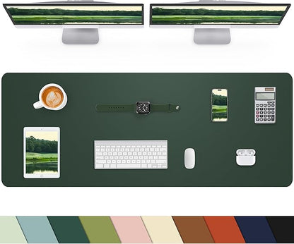 Extra Large Desk mat, Leather Desk Pad Protector, Office Desk Mat, Mouse Pad by cebowa