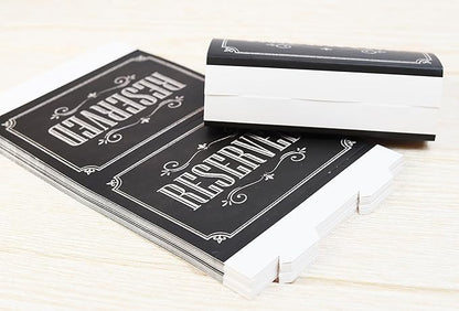 20 Pack Rustic Reserved Table Sign - Image 5