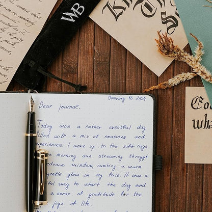 Wordsworth & Black Fountain Pen Set, 18K Gilded Extra Fine Nib, Includes 24 - Image 8