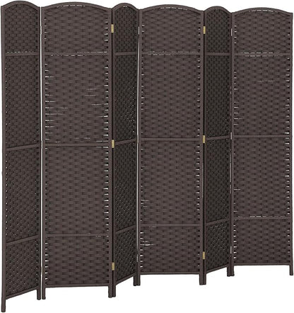 HOMCOM Room Divider, 6 Panel Folding Privacy Screen, 5.6' Tall Freestanding by HOMCOM