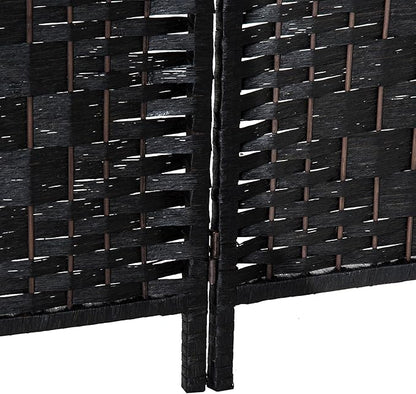 HOMCOM Room Divider, 4 Panel Folding Privacy Screen, 6FT Tall Portable Wicker - Image 9