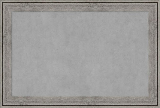 Amanti Art Grey Framed Magnetic Board 25x37 Large Vision Board by AmantiArt