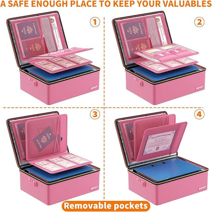 ENGPOW Fireproof Document Box, Hard Case File Box - Image 8