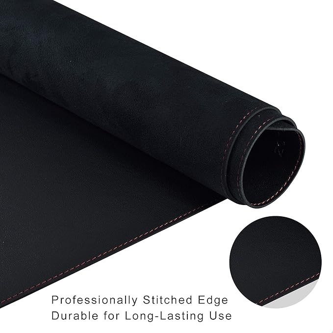 ZORESYN PU Leather Desk Mat Waterproof Anti-Oil Dining Table mat - Image 5