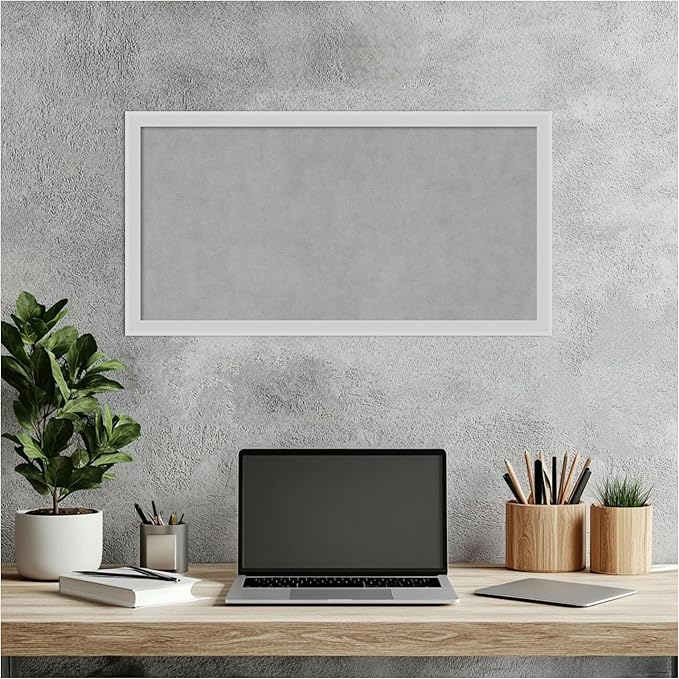 Amanti Art Silver Framed Magnetic Board 13x25 Small Vision Board - Image 6