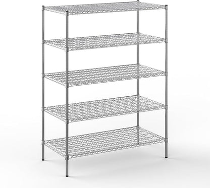 Regal Altair 24" Deep x 48" Wide x 64" Height Wire Shelving Kit | 5-Tier | NSF by Regal+Altair
