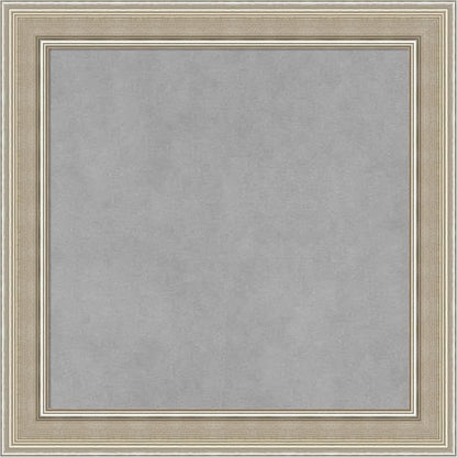 Amanti Art Silver Framed Magnetic Board 20x20 Small Vision Board by AmantiArt