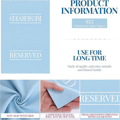 Buryeah 12 Pcs Reserved Seating Signs - Image 2