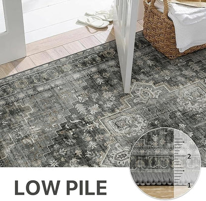 GENIMO 2x6 Runner Rugs for Hallway, Machine Washable Non Slip Vintage Rugs - Image 5