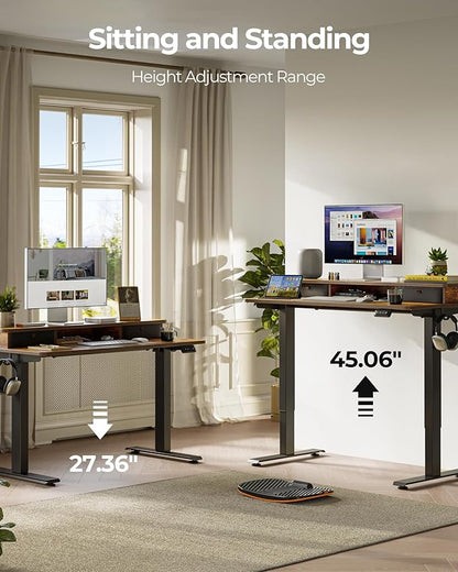 FEZIBO 55'' x 24'' Height Adjustable Electric Standing Desk - Image 5