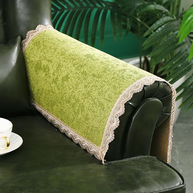 MINJIATEX Couch arm Covers, Non-Slip lace Sofa arm Covers Set of 2 Washable by MINJIATEX