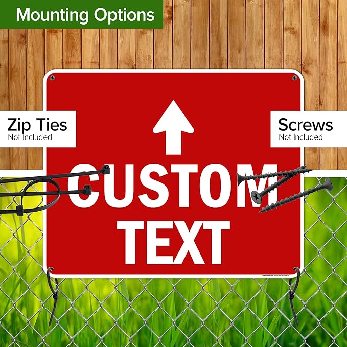 Custom Arrow, Custom Directional Sign, Up Arrow, 24x30 Inches, 55 mil thick - Image 5
