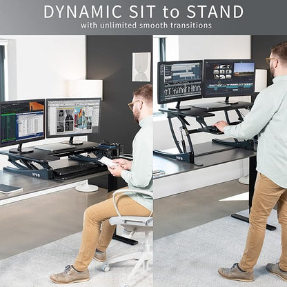 VIVO 36 inch Height Adjustable Stand Up Desk Converter, V Series, Quick Sit to - Image 3