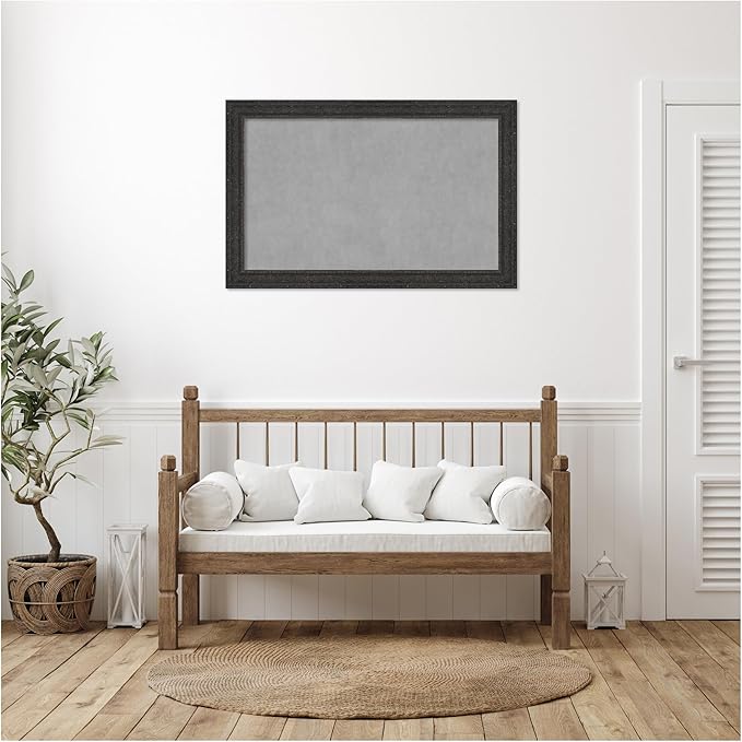 Amanti Art Black Framed Magnetic Board 29x45 Large Vision Board - Image 5