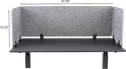 ReFocus™ Raw Clamp-On Acoustic Desk Divider – Reduce Noise and Visual - Image 5