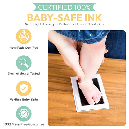 Large Clean Touch Ink Pad for Baby Handprints and Footprints – Inkless Infant - Image 3