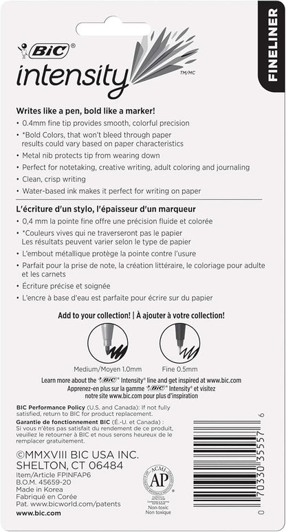 BIC Intensity Fineliner Marker Pen, Fine Point, Clean & Crisp Writing - Image 11