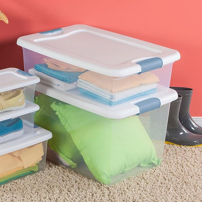 Sterilite 12-Pack Latching Box, Under Bed Storage Bins - Image 5