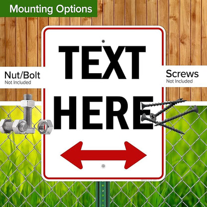 Custom Arrow, Custom Directional Sign, Two Way Arrow, 24x30 Inches, Rust Free - Image 5