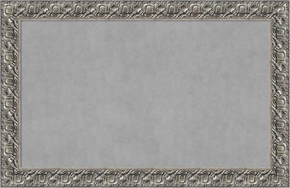 Amanti Art Silver Framed Magnetic Board 30x46 Large Vision Board by AmantiArt