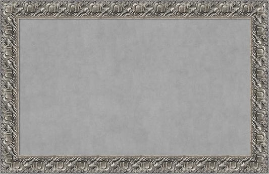 Amanti Art Silver Framed Magnetic Board 30x46 Large Vision Board by AmantiArt