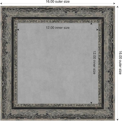 Amanti Art Black Framed Magnetic Board 16x16 X-Small Vision Board - Image 2