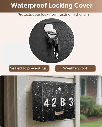 LAND·VOI Locking Wall-Mount Mailbox - Image 2