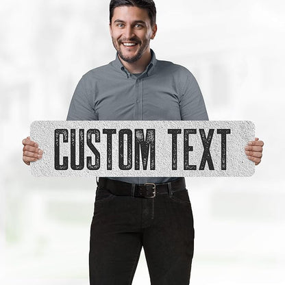 Custom Sign, Custom Street Sign, 11 Font Colors, 13 Font Styles, 4 Hole Options - Image 2