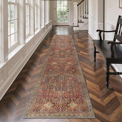 GENIMO 2x5 Runner Rugs for Hallway, Machine Washable Non Slip Vintage Rugs - Image 4