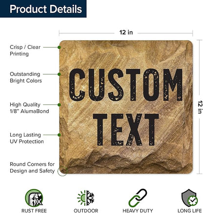 Custom Sign, Custom Street Sign, 11 Font Colors, 13 Font Styles, 4 Hole Options - Image 6
