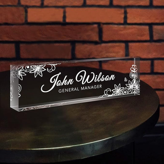 SalaGraphics Custom Engraved Acrylic Name Plates by SalaGraphics
