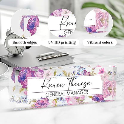 Custom Office Name Plate, Personalized Gifts - Image 3