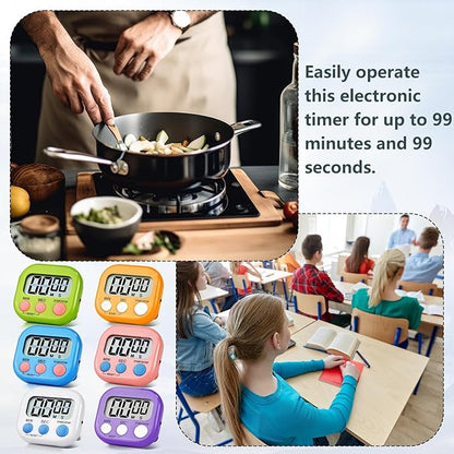 4 Pack Digital Kitchen Timer Magnetic Digital Timer - Image 6