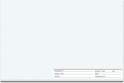 1 Pack 50 Sheets 11" x 17" Isometric Graph Paper Pad Landscape by gisgfim
