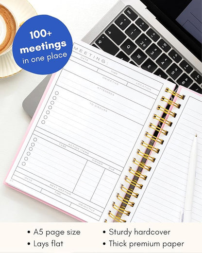 Lamare Meeting Notebook for Work Organization – Perfect Work Notebook for Note - Image 7