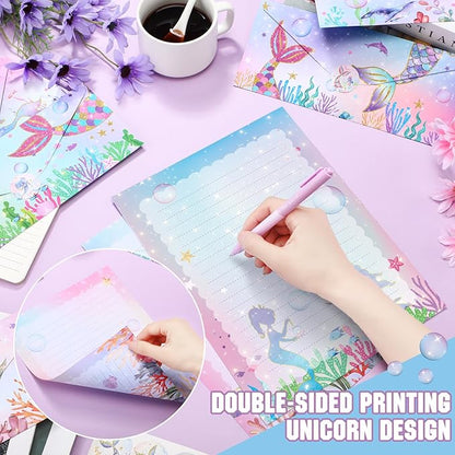 TaoBary 160 Pcs Stationery Paper Set 50 Double Sided Stationery Papers - Image 2