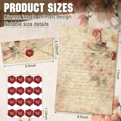 TaoBary 160 Pcs Stationery Paper Set 50 Double Sided Stationery Papers - Image 5