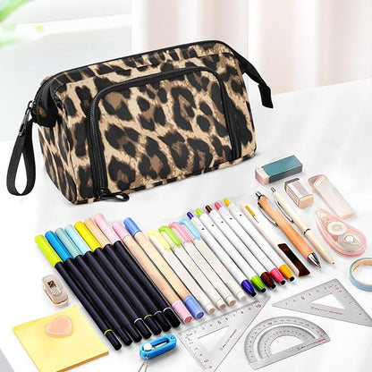 Bolaz Big Capacity Pencil Pen Case Pouch Bag School College Office Organizer - Image 5
