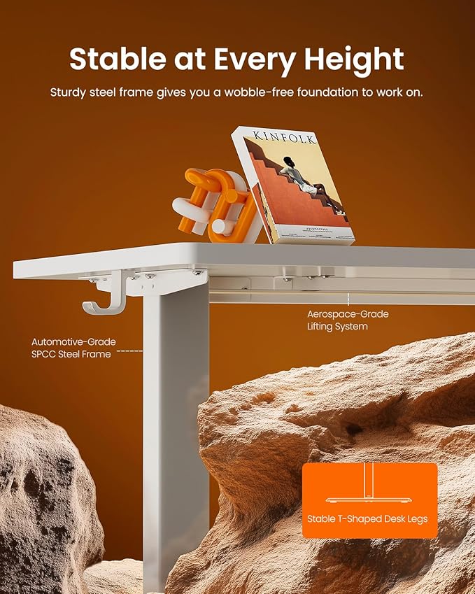 ErGear Height Adjustable Electric Standing Desk, 31.5 x 18.9 Inches Sit Stand - Image 4