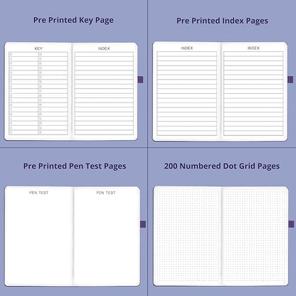 VIVID SCRIBBLES Dotted Journal – 140gsm Bleed Proof Thick White Paper – 200 - Image 7
