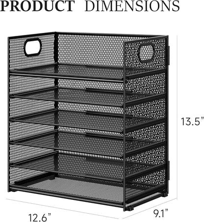 Subekyu 2-Pack 6-Tier Paper Tray Organizer - Image 5