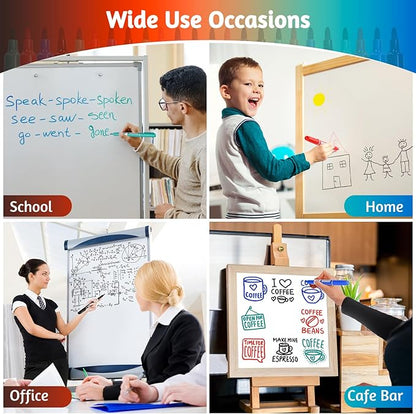 SUQJOY Dry Erase Markers, Fine Tip Whiteboard Markers, Low Odor Dry Marker - Image 5
