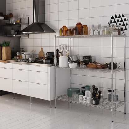 Regal Altair 21" Deep x 48" Wide x 54" Height Wire Shelving Kit | 3-Tier | NSF - Image 2